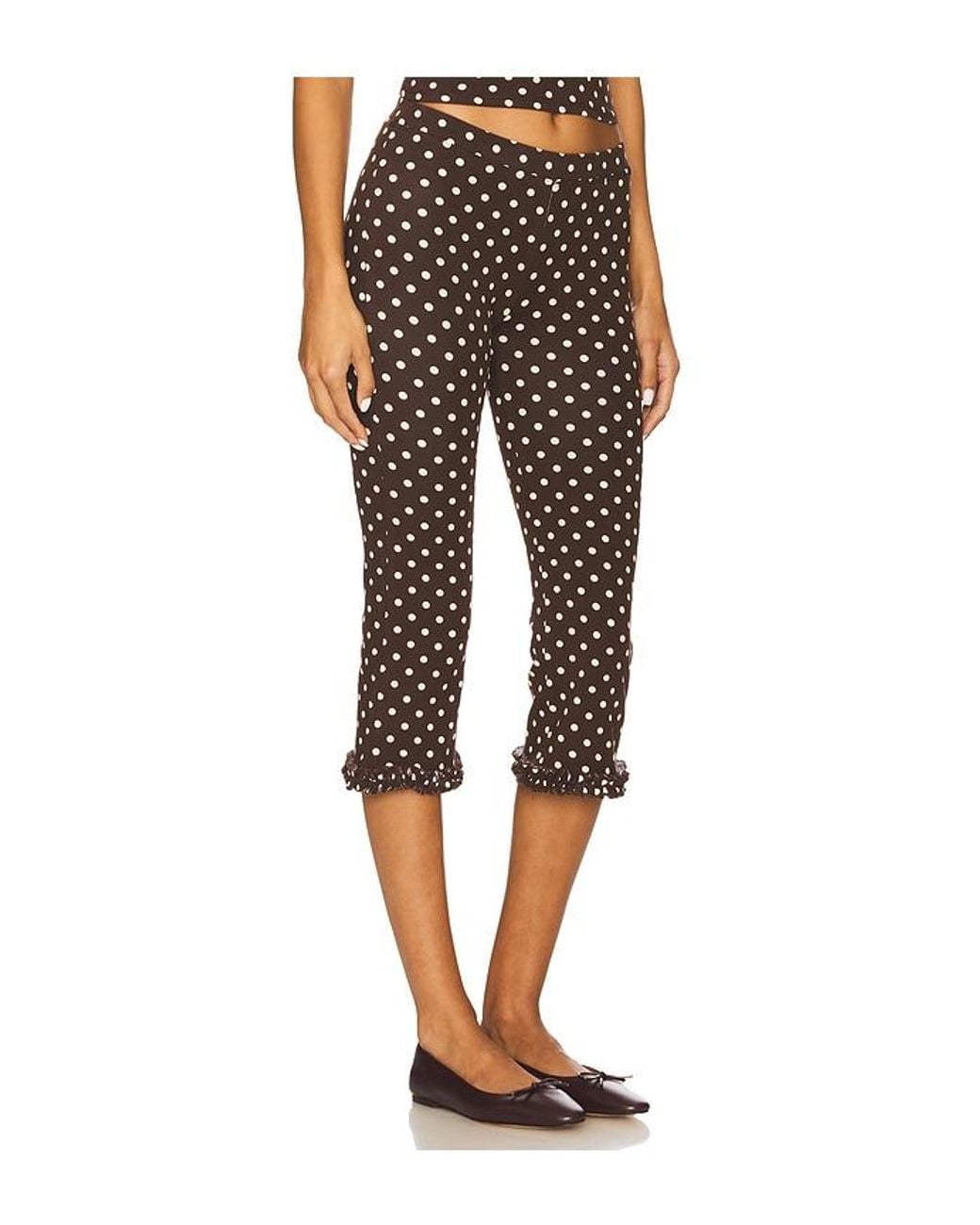 RAT BOI Black Ruffle Capri Pants