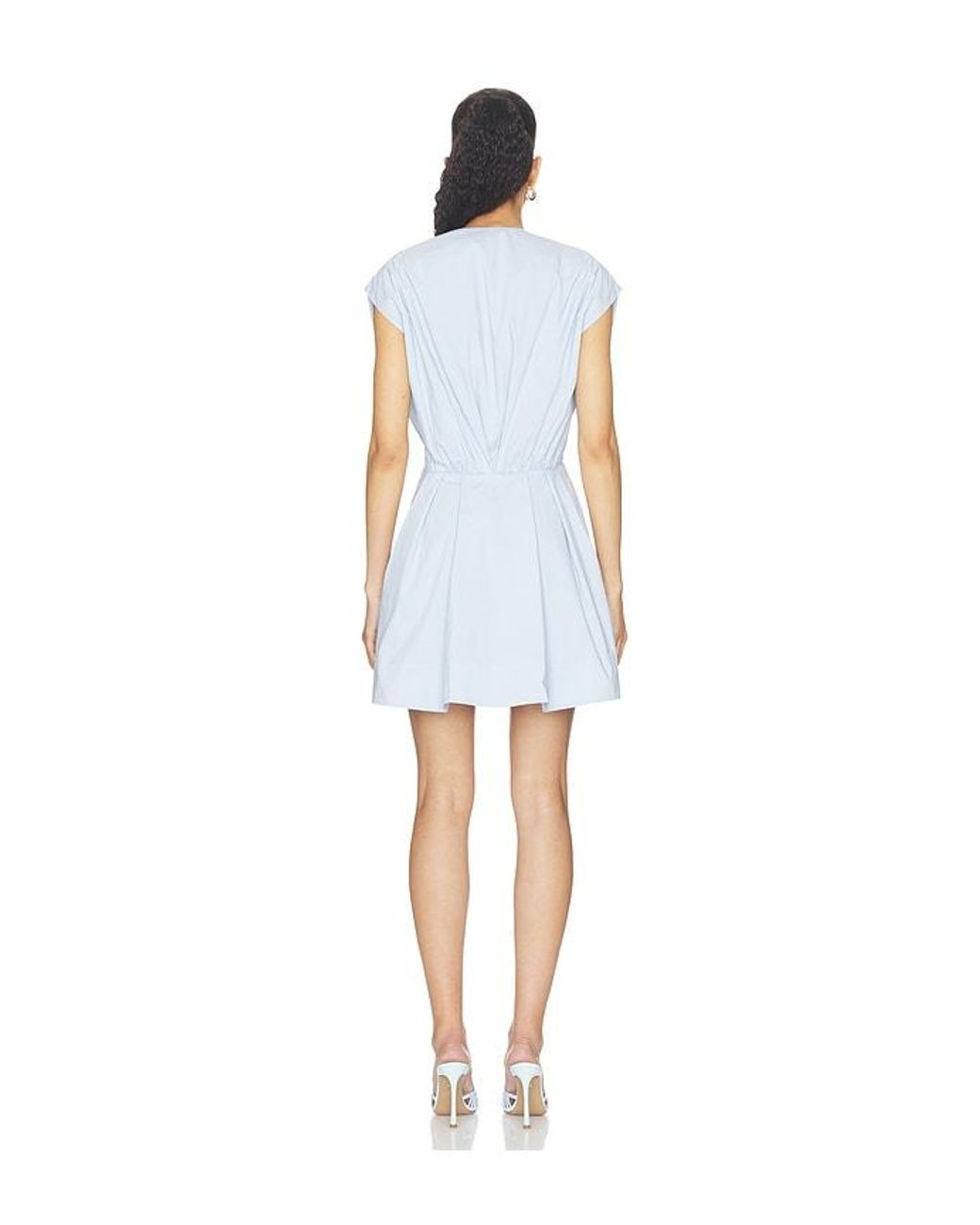 Jonathan Simkhai White Sefi Cape Mini Dress