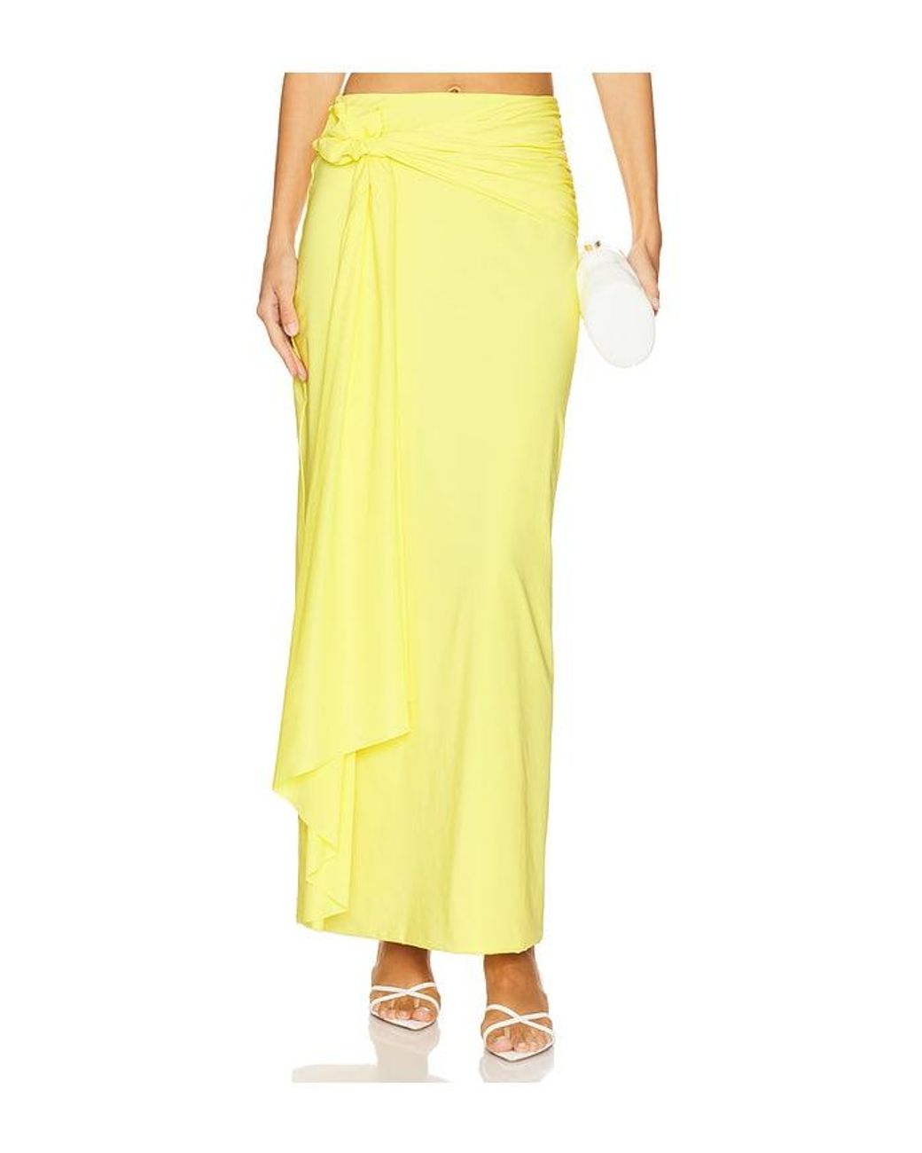 Maygel Coronel Yellow Crisol Maxi Skirt