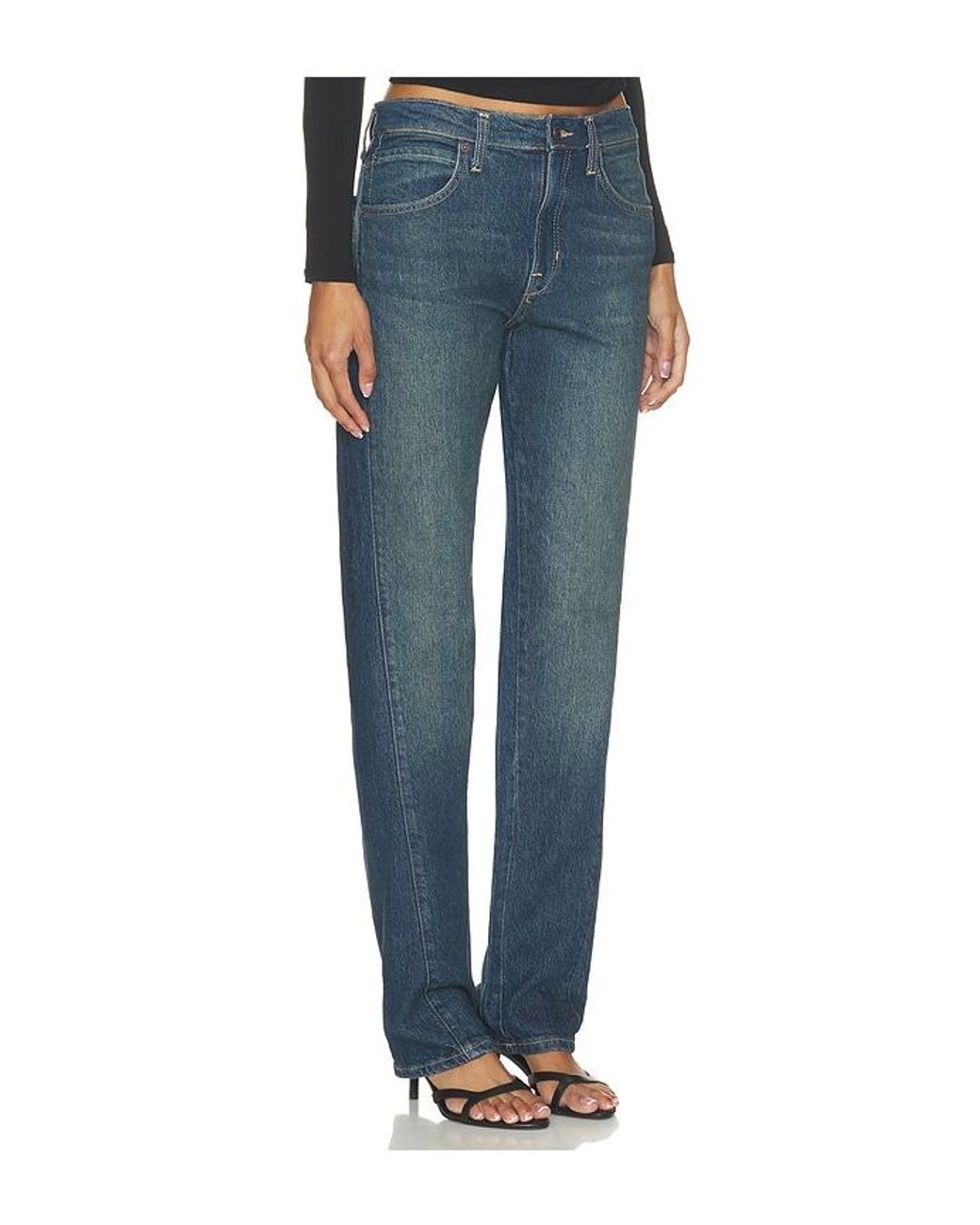 Free People Blue X We The Free Edie High Rise Tapered Jean