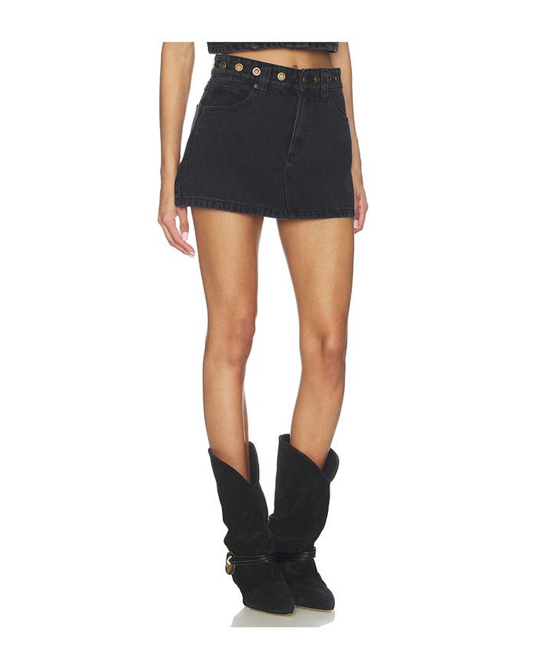 A.Brand Black 95 Aline Skirt