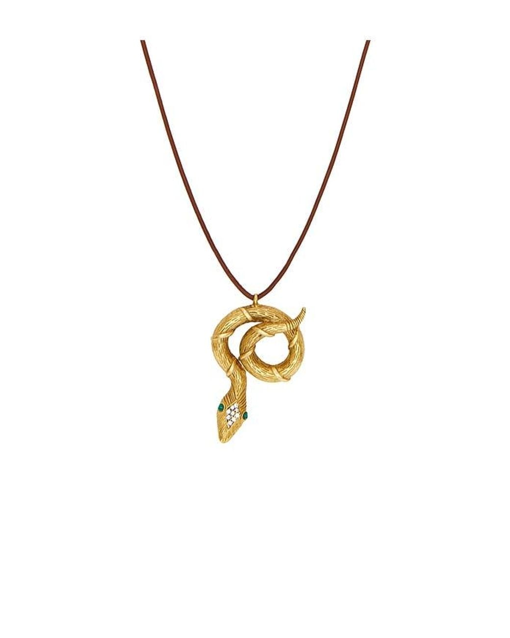 Elizabeth Cole Metallic Slytherin Necklace