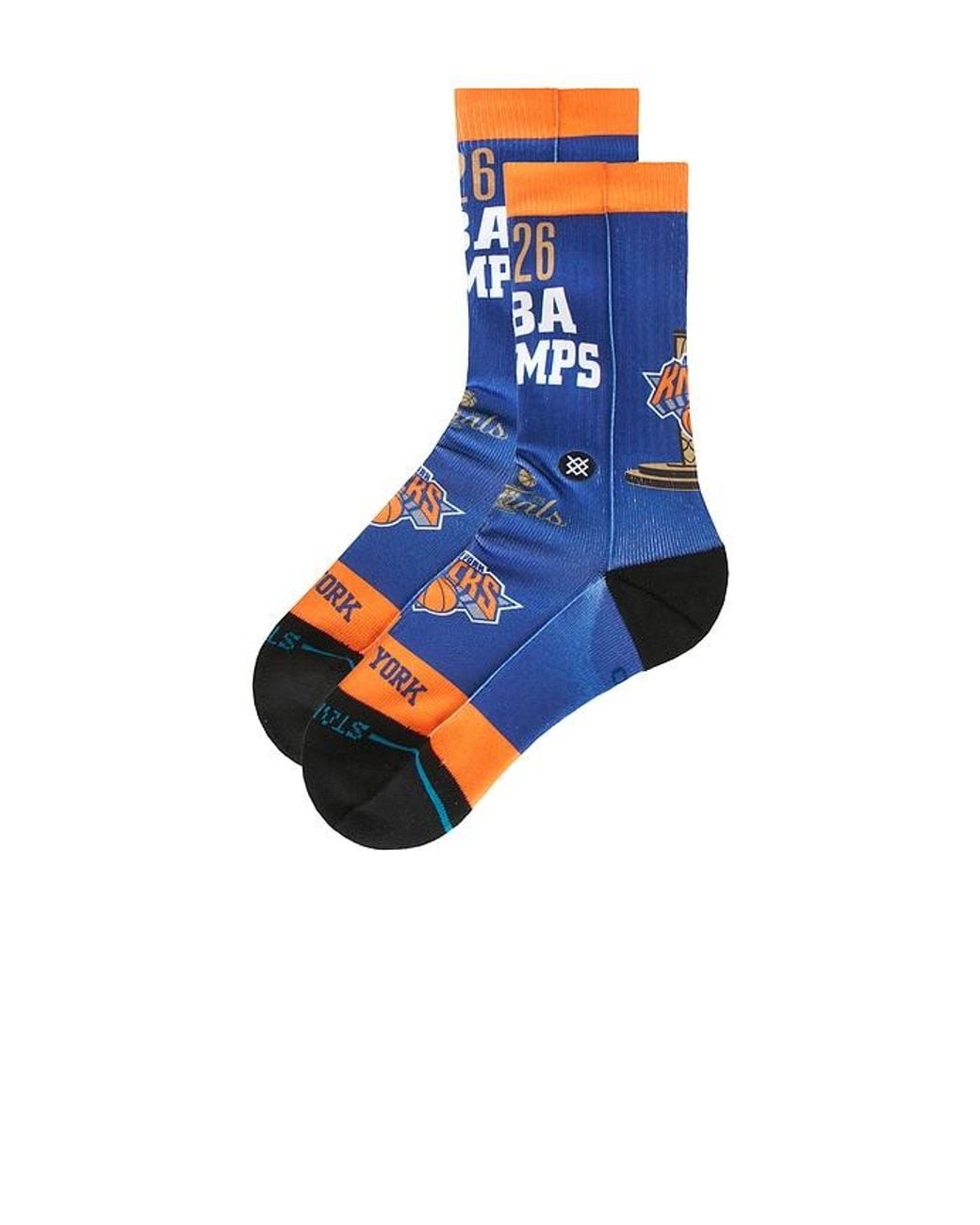 Stance Blue Knicks 26 Champs Crew Socks for men