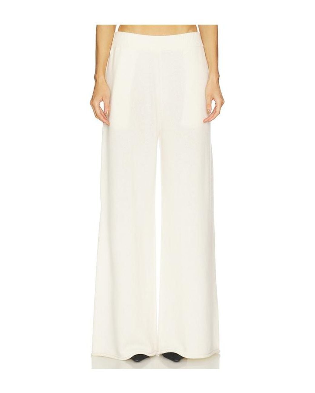SRG White Sukki Cashmere Knit Pant