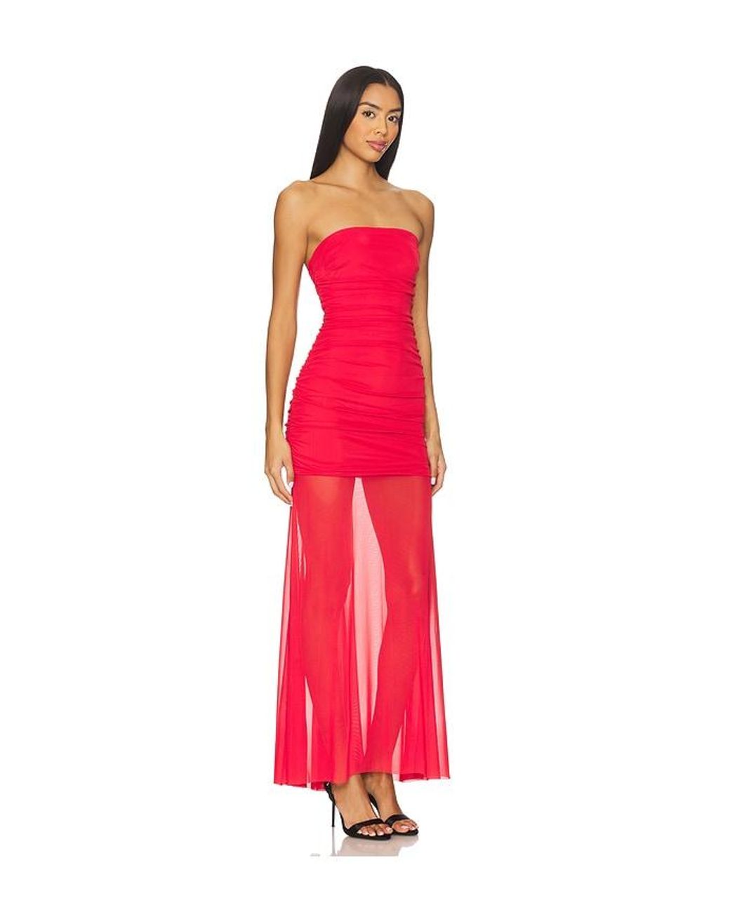 Amanda Uprichard Red Leo Dress