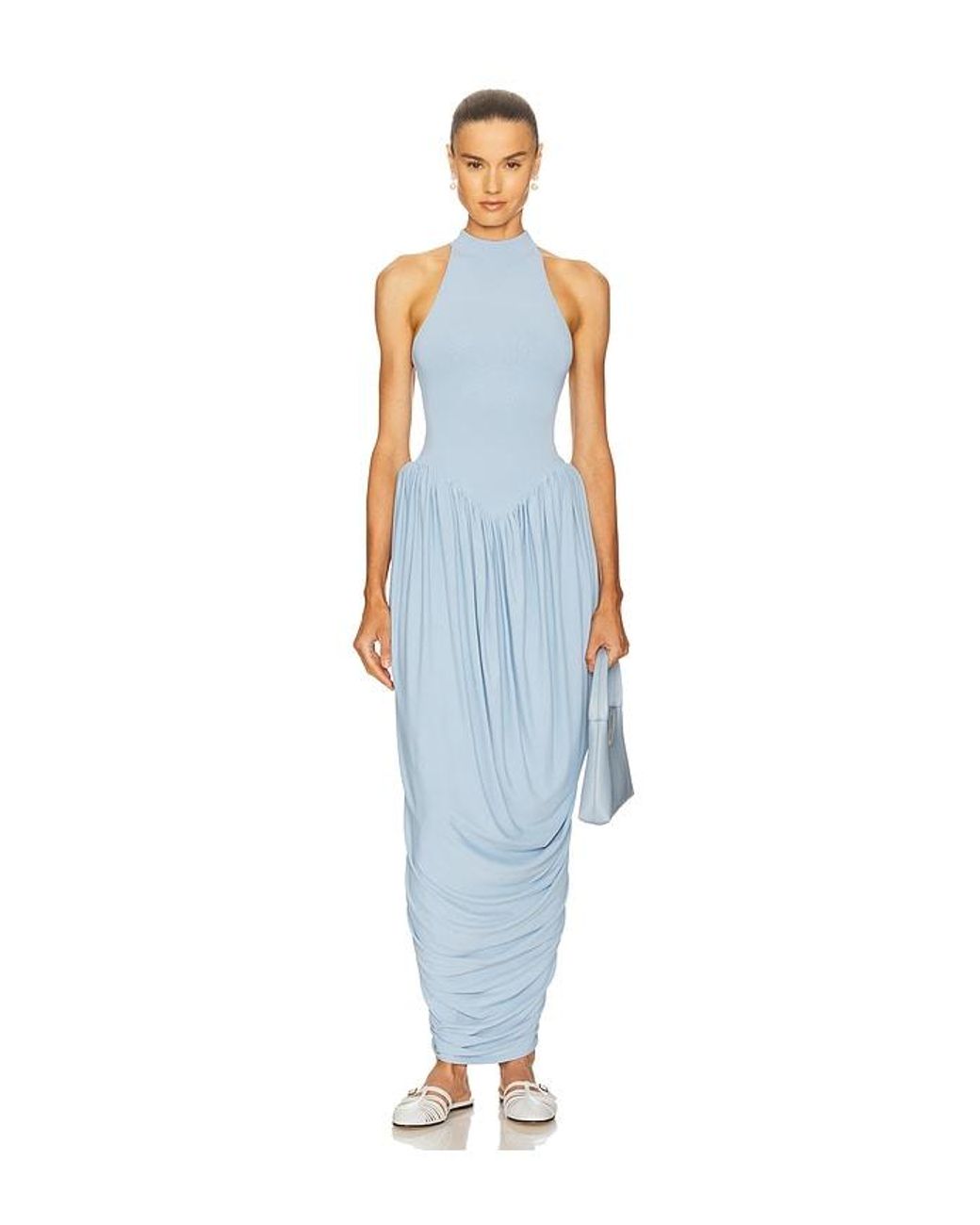 Helsa Blue The Duchess Jersey Dress