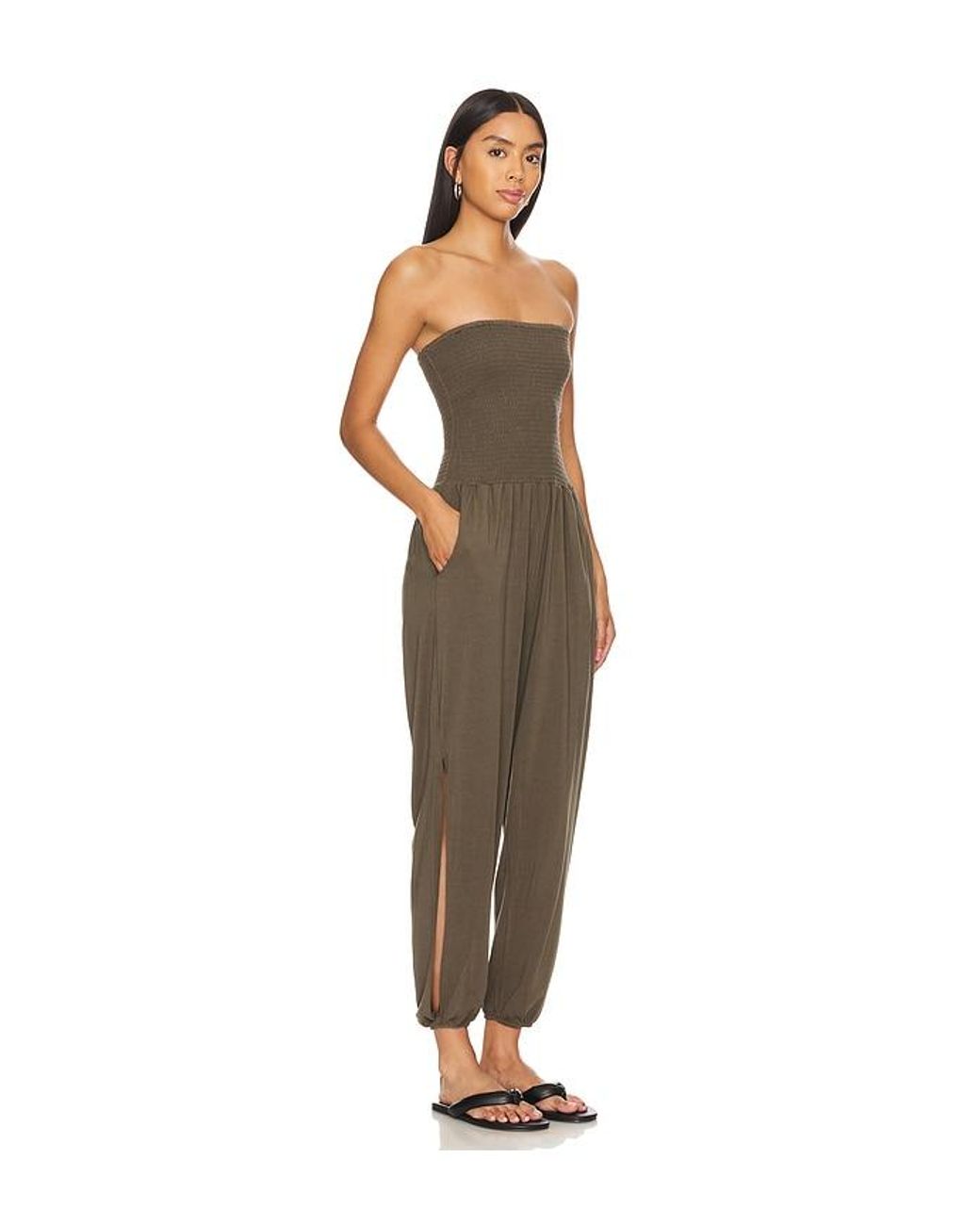 Bobi Natural Sleeveless Jumpsuit