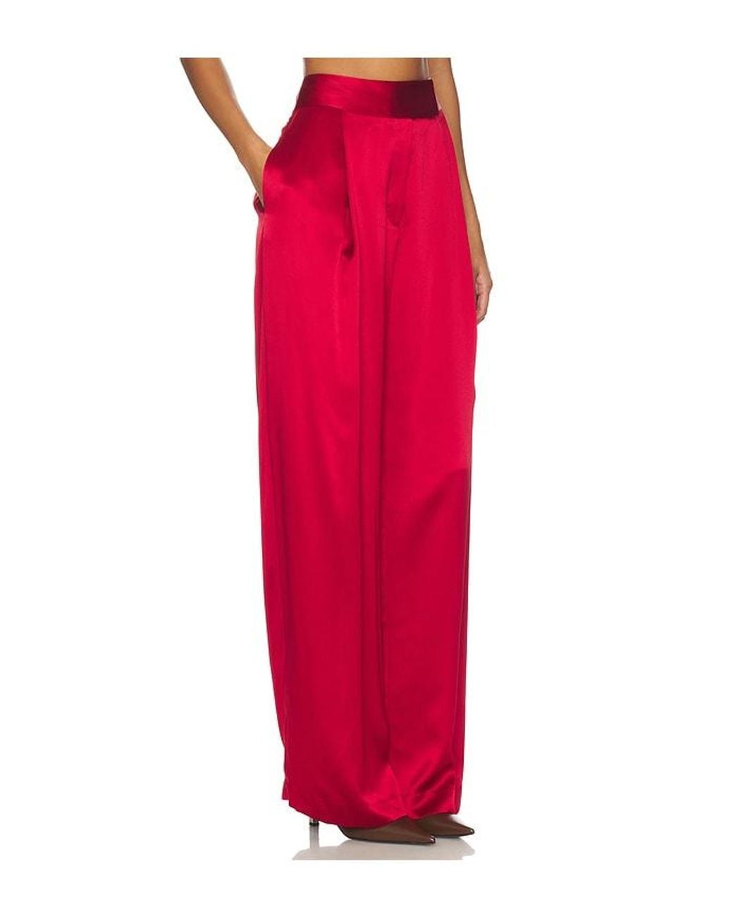The Sei Red Relaxed Trouser