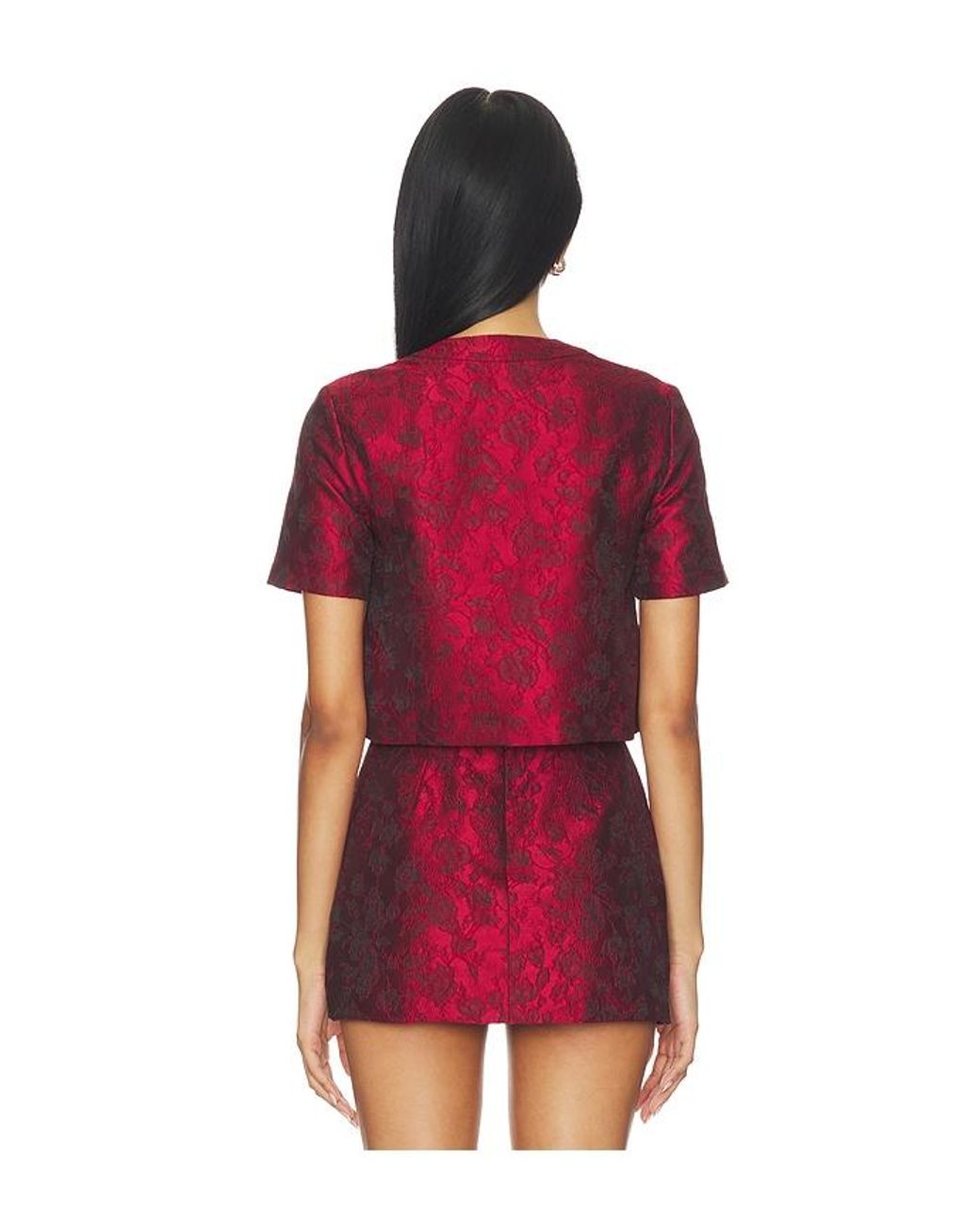 Amanda Uprichard Red X Revolve Braswell Top