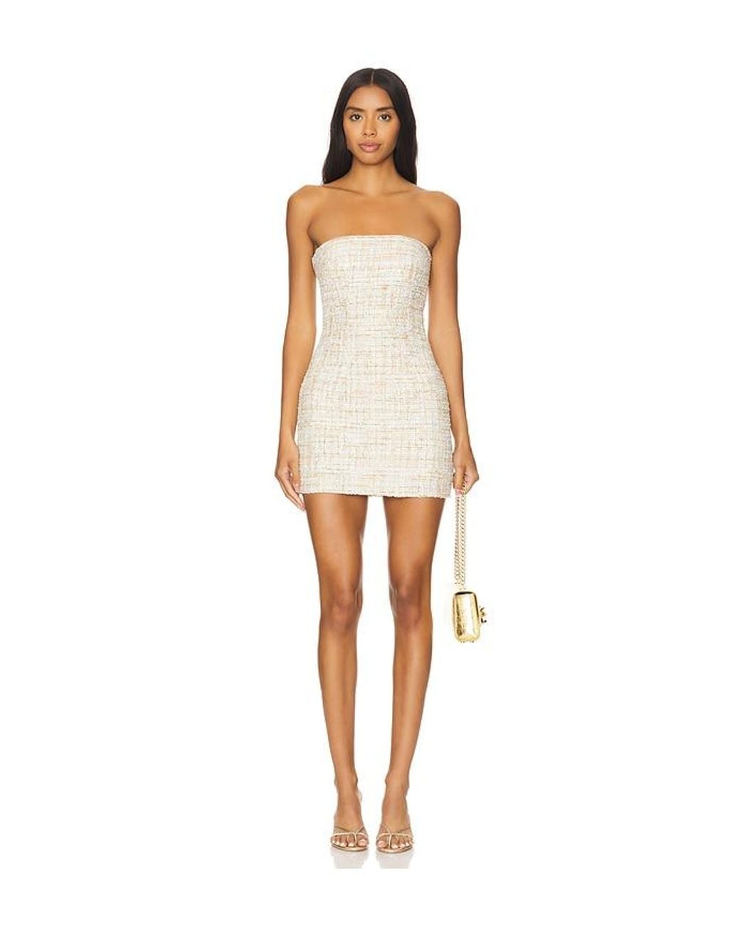superdown White Nanea Strapless Dress