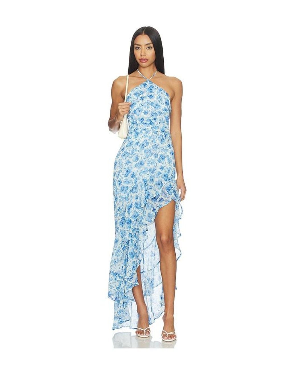 Amanda Uprichard Blue X Revolve Carlina Dress