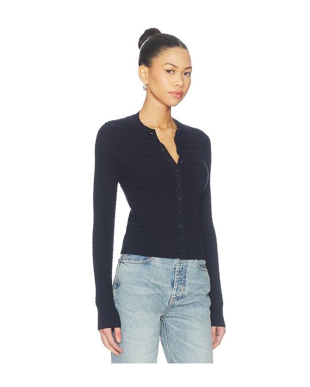 Proenza Schouler Blue Marci Cardigan