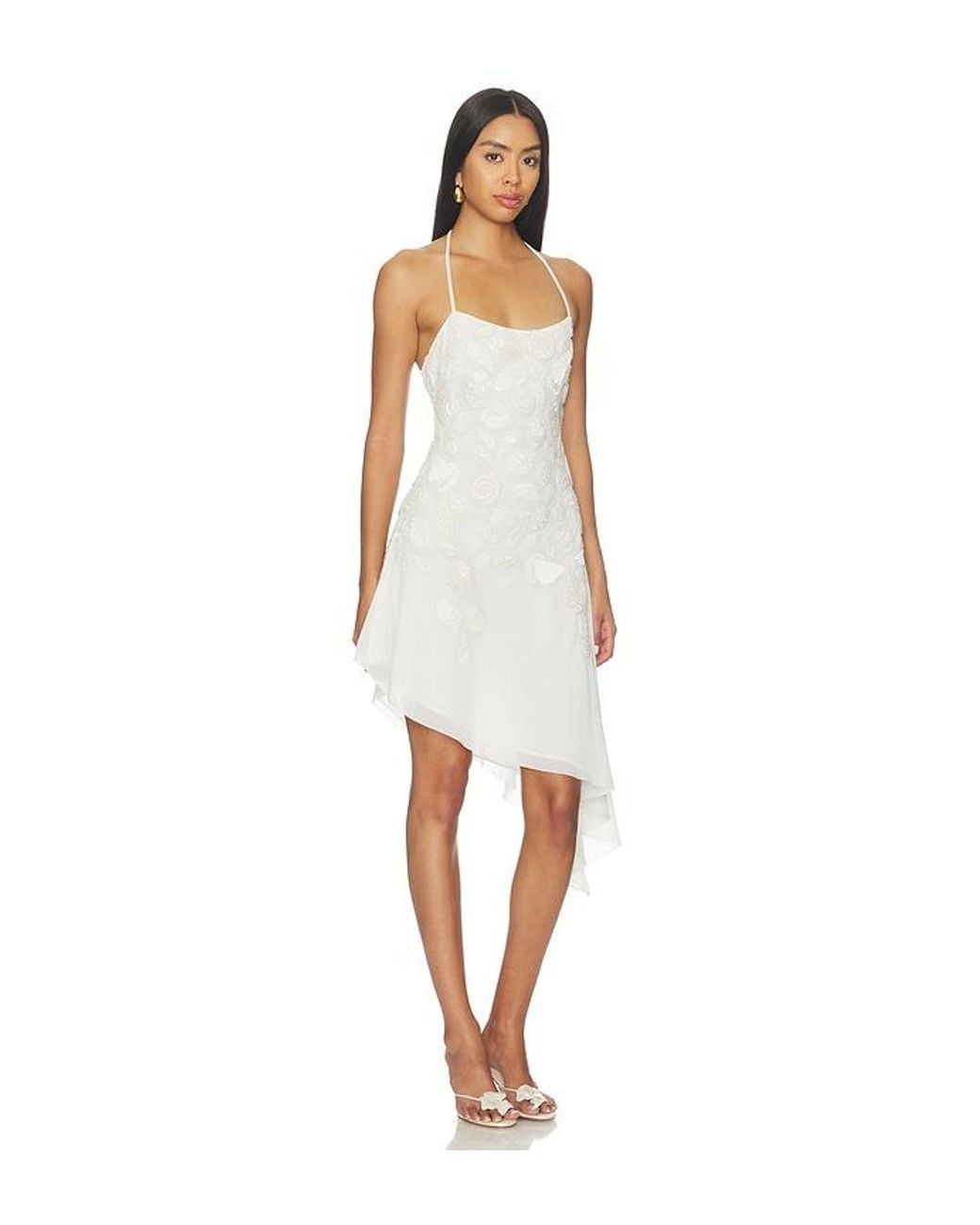 For Love & Lemons White Seaside Treasure Midi Dress