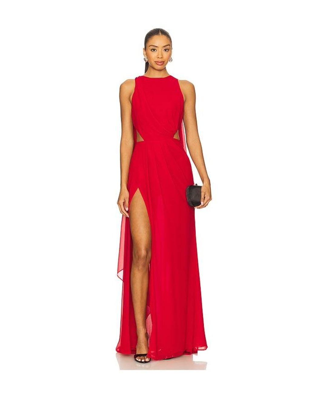 Michael Costello Red X Revolve Breslin Gown