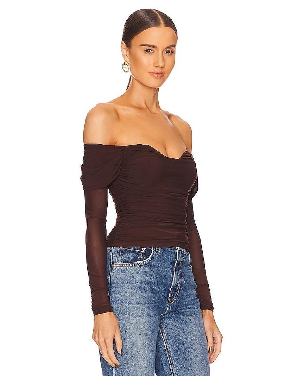 Constance Top en Brown MAJORELLE