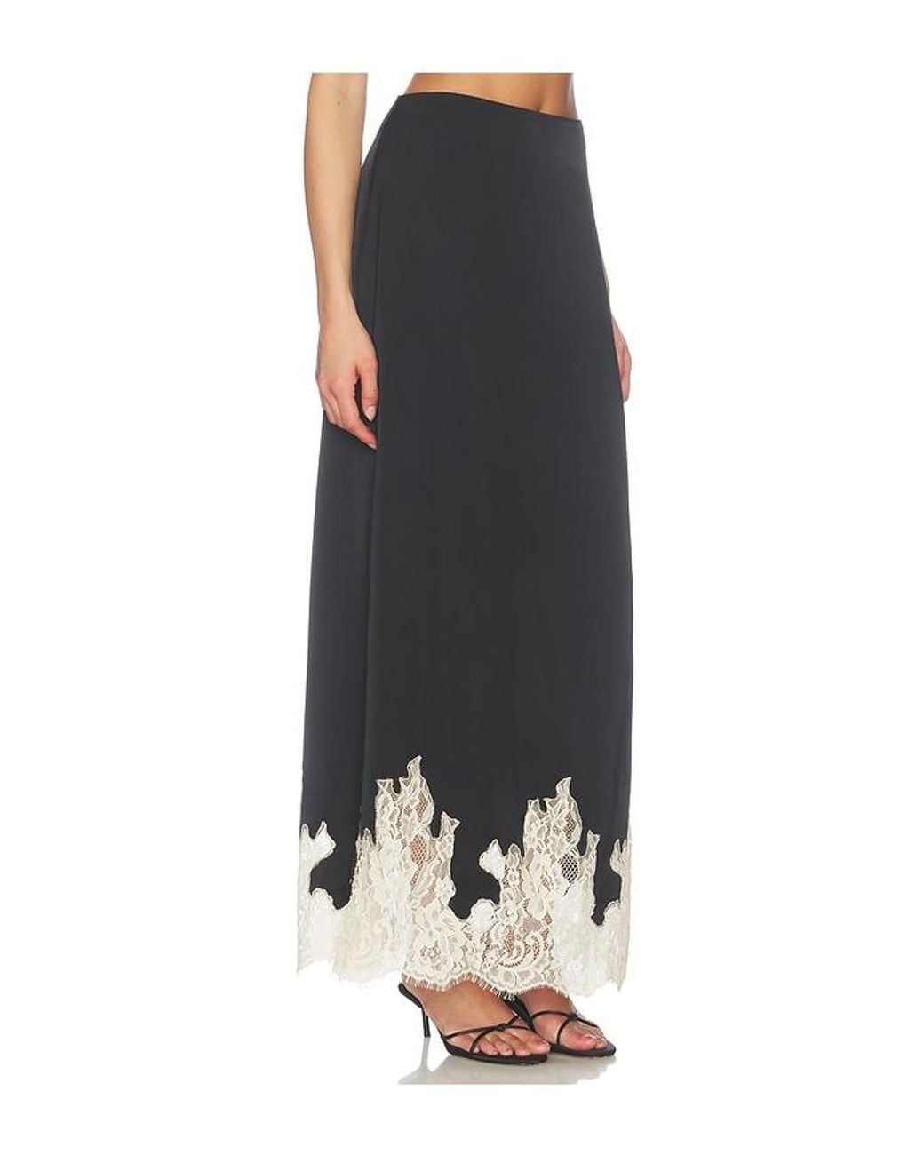 MORE TO COME Black X Hannah Lizzy Shelbie Maxi Skirt