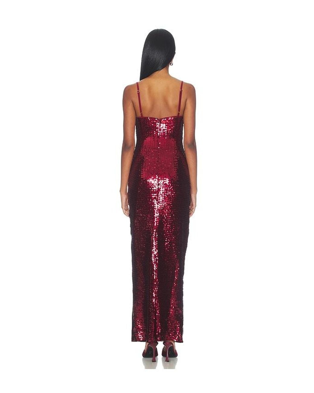 superdown Red Alba Maxi Dress