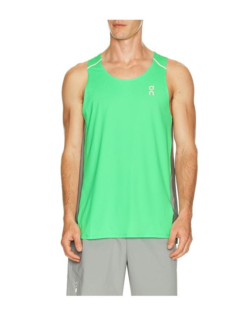 On Shoes Green Performance Tank for men