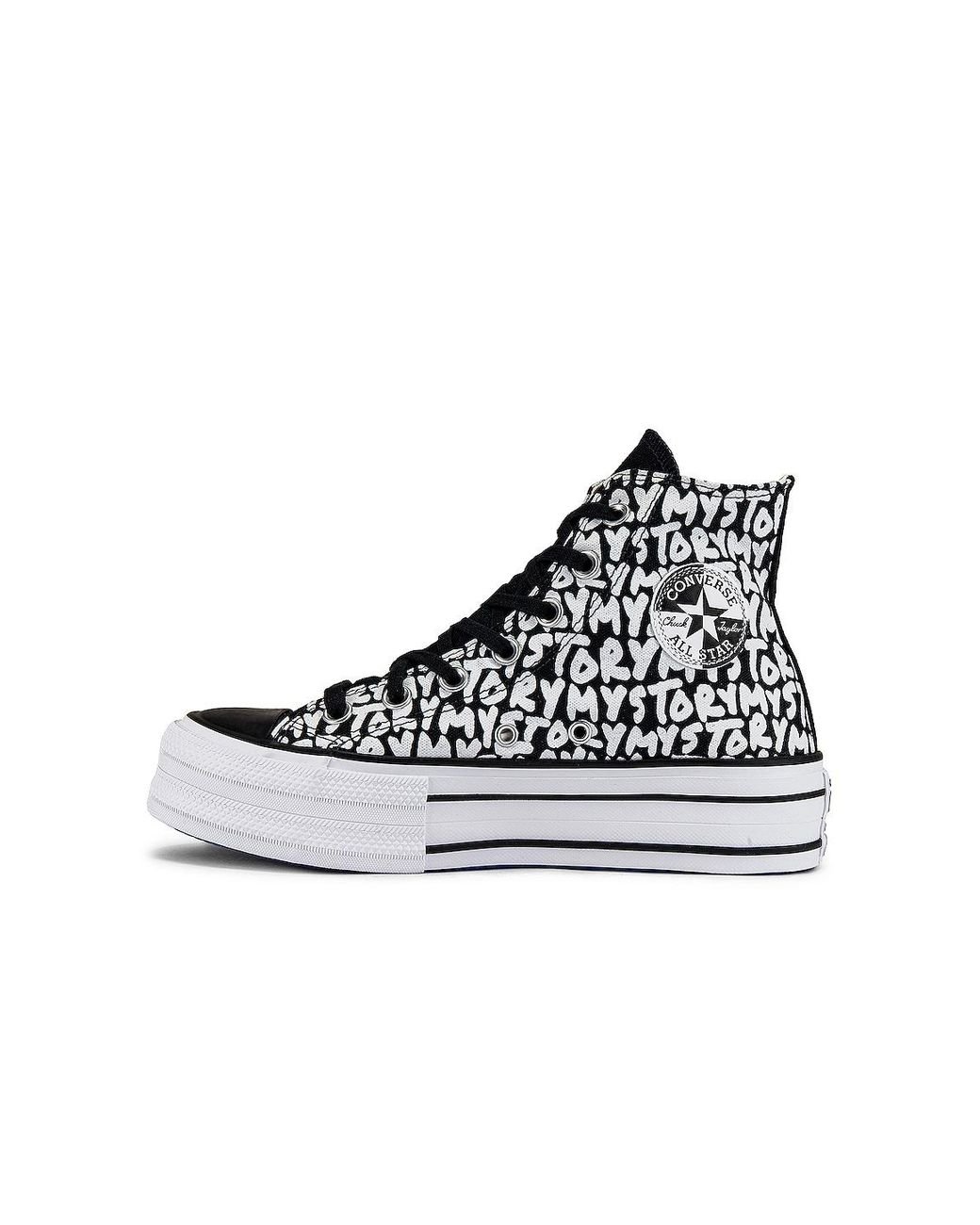 Converse Chuck Taylor All Star Platform My Story Sneaker in Black | Lyst