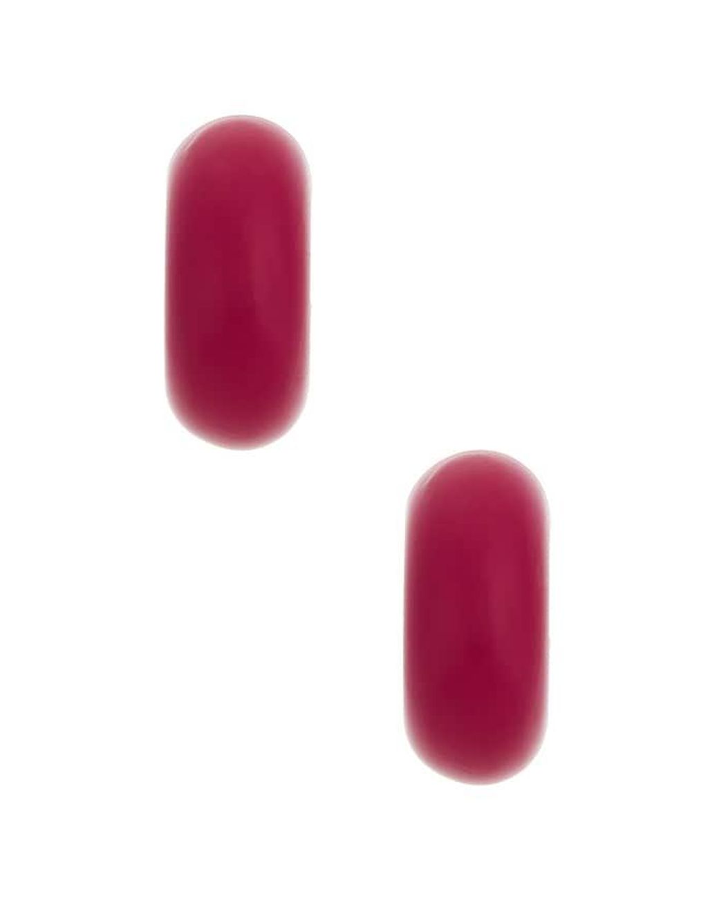 Uncommon Matters Red Beam Hoop Earrings