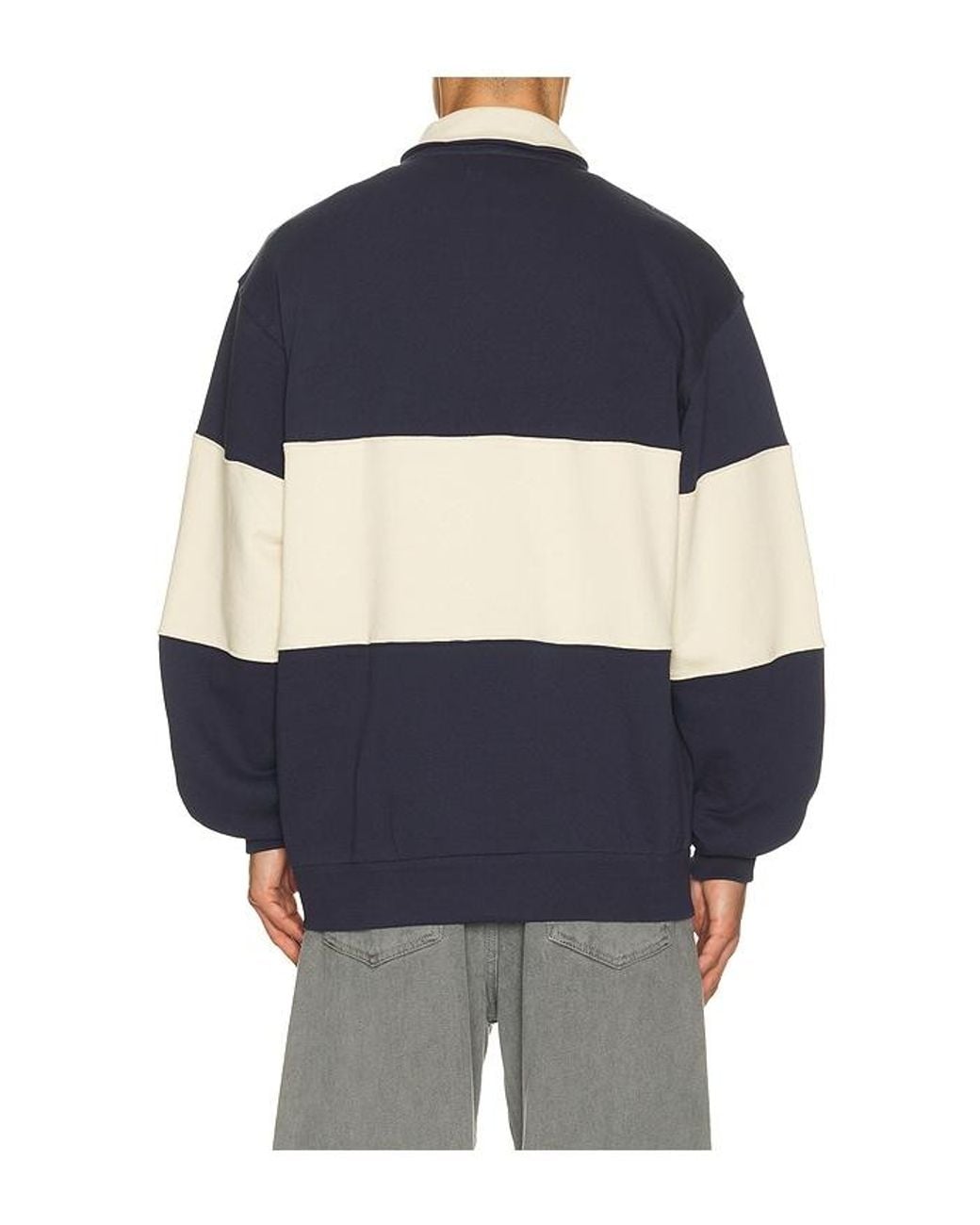 Brixton Blue Danville Fleece Quarter Zip Sweater for men