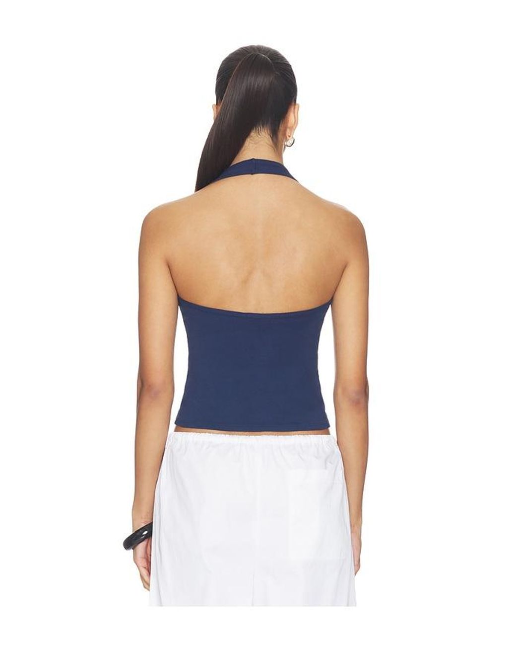 Nili Lotan Blue Britt Halter Top