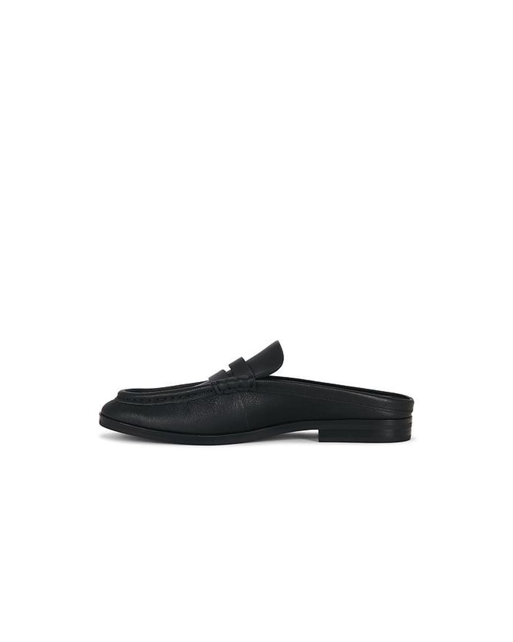 Jonathan Simkhai Black Dean Pebble Leather Loafer Mule