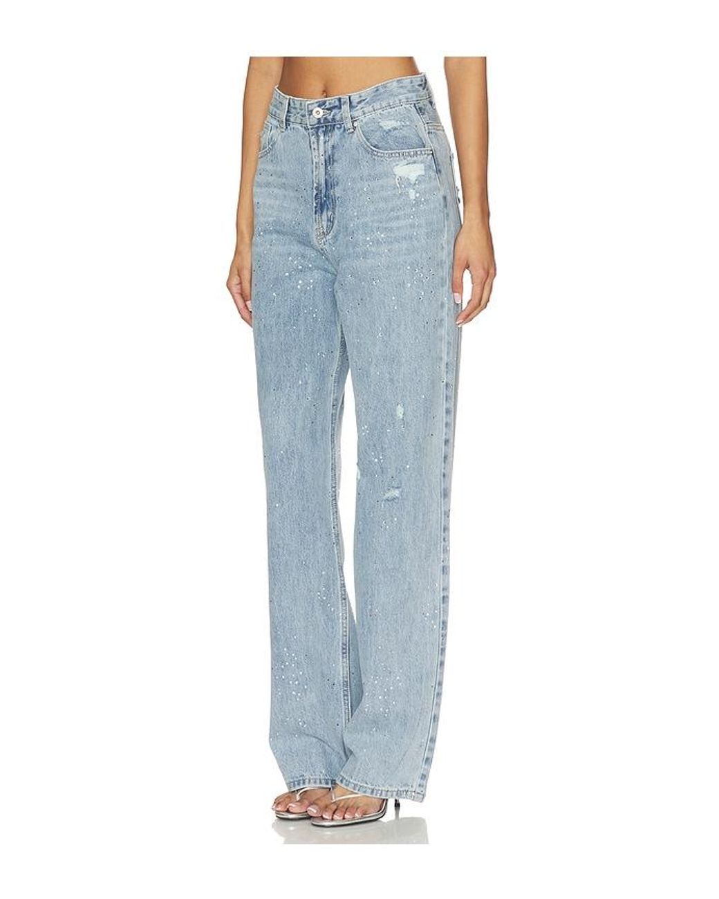 Lioness Blue Diamante Jeans