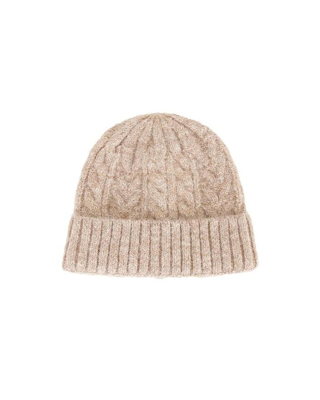 Hat Attack White Alpine Cable Beanie