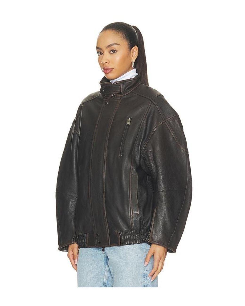 Agolde Black Danver Moto Jacket