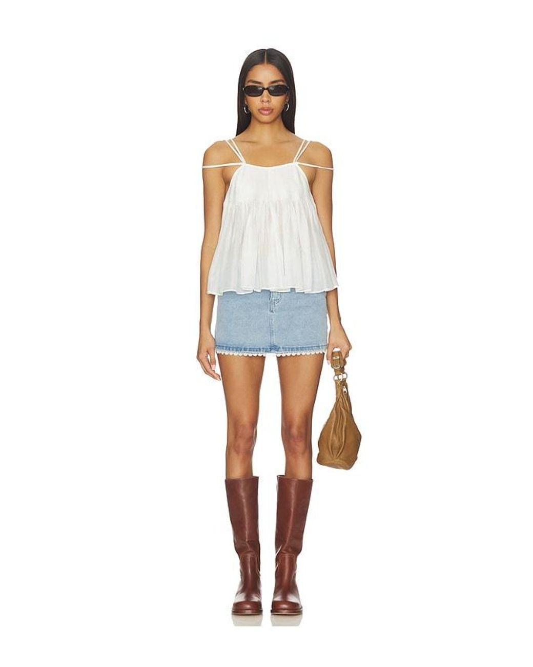 Lovers + Friends White Poppy Top