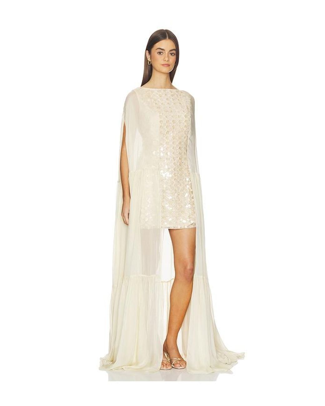 La Fuori Natural Tulle Dress