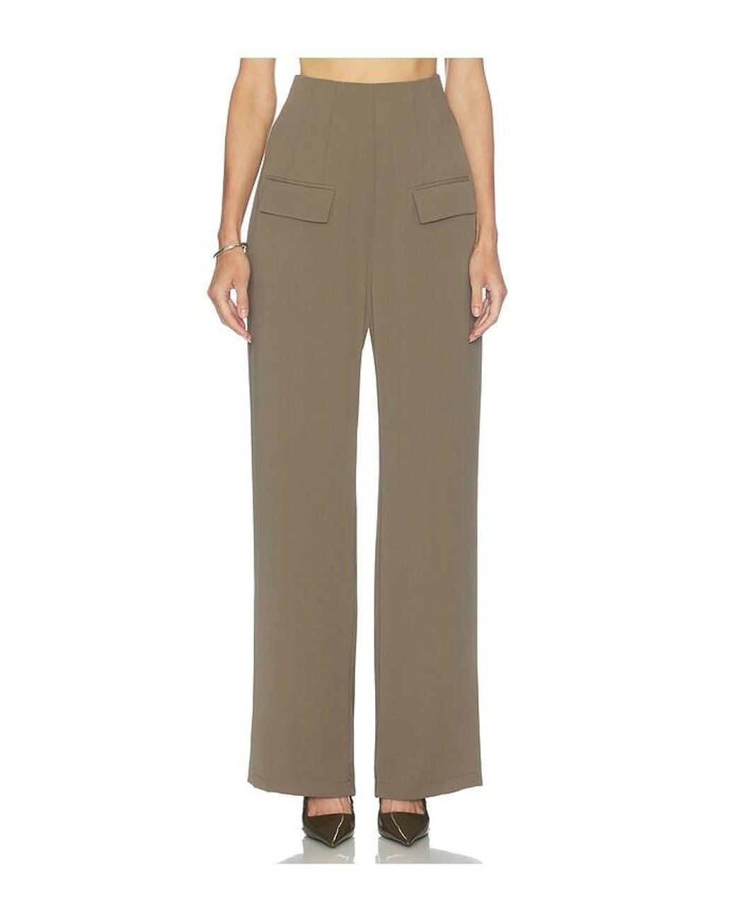 Odd Muse Natural Wide Leg Trousers