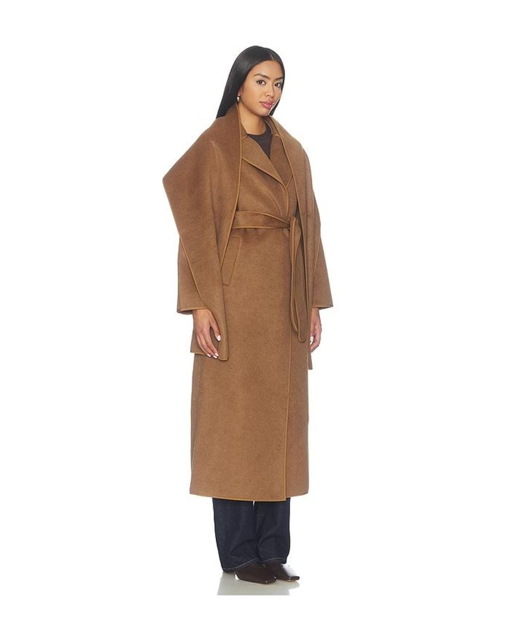 Elliatt Brown Veldra Scarf Coat