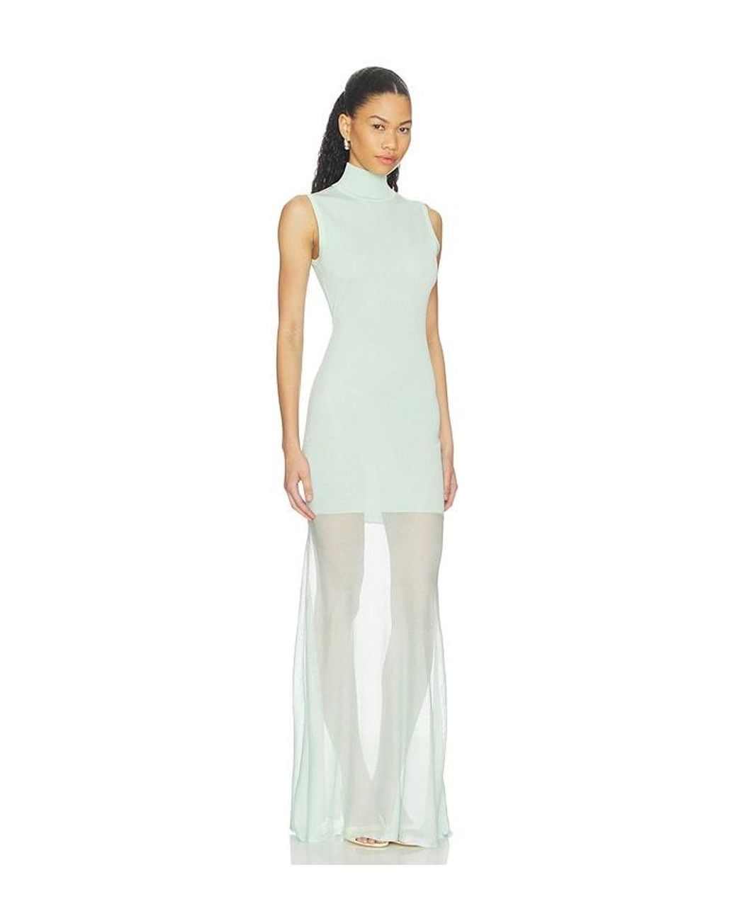 SER.O.YA White Amine Knit Maxi Dress