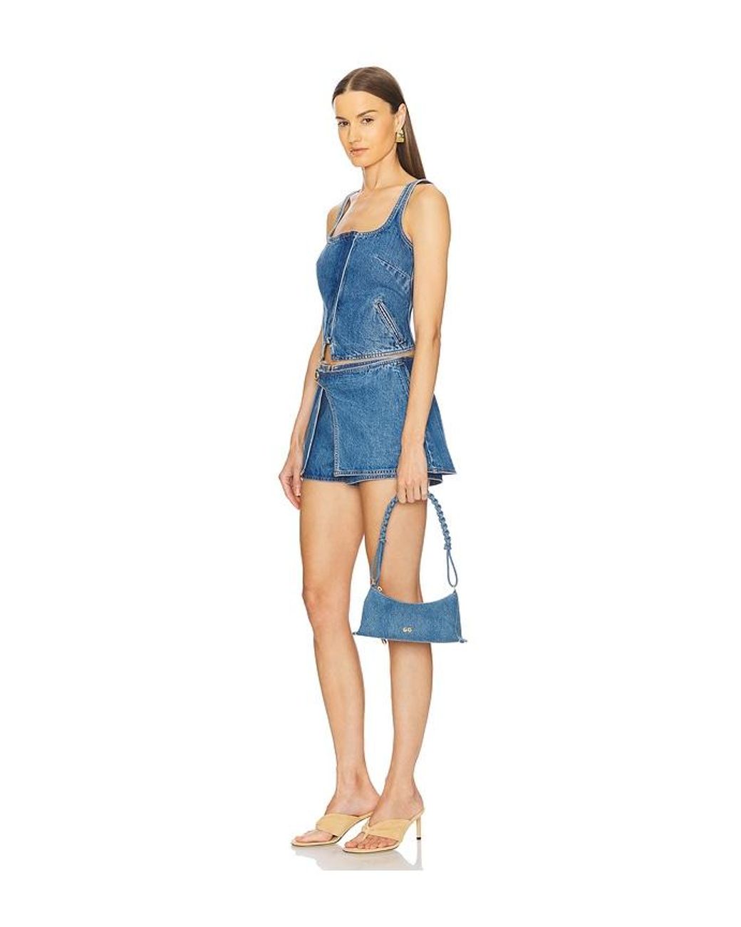 Cult Gaia Blue Osa Shoulder Bag