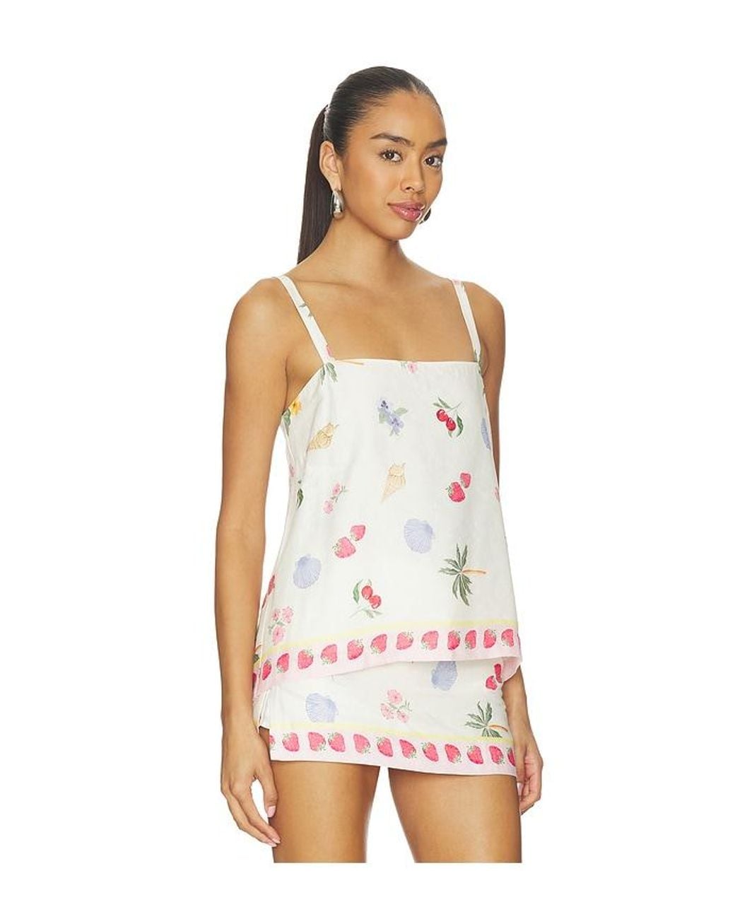 Amanda Uprichard White Keyshia Top