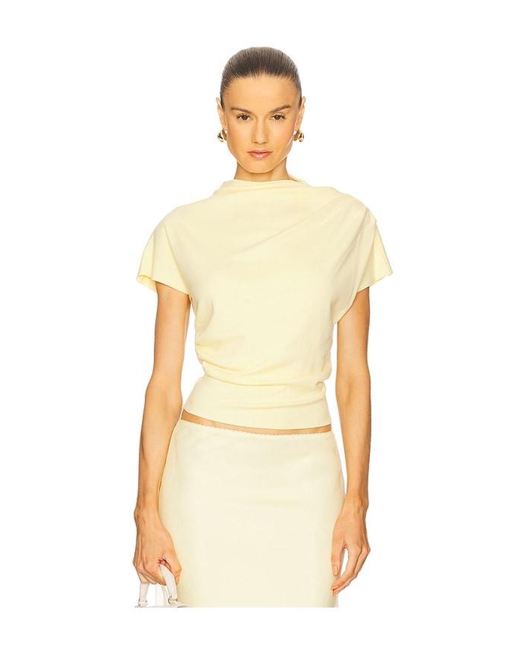 Line & Dot Natural X Revolve Walker Draped Top