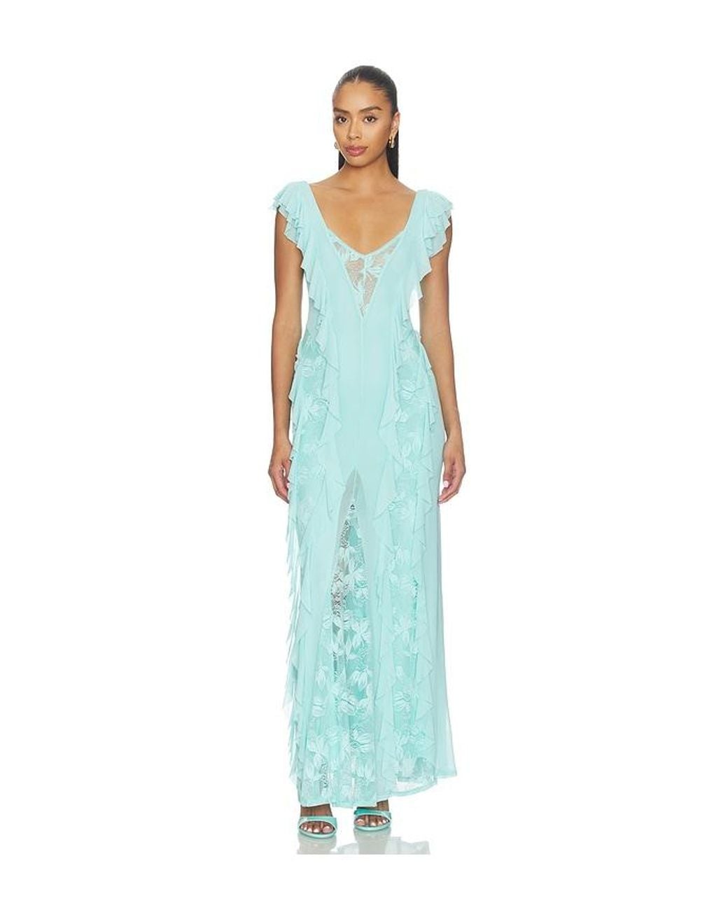 AFRM Blue Trista Dress