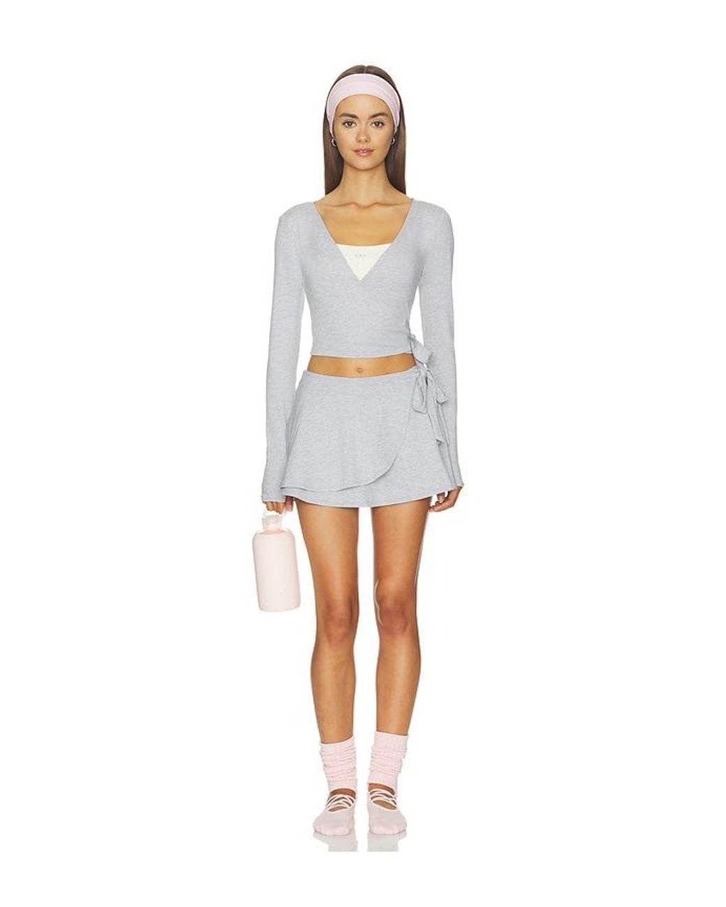 WellBeing + BeingWell White Loungewell Light Turner Wrap