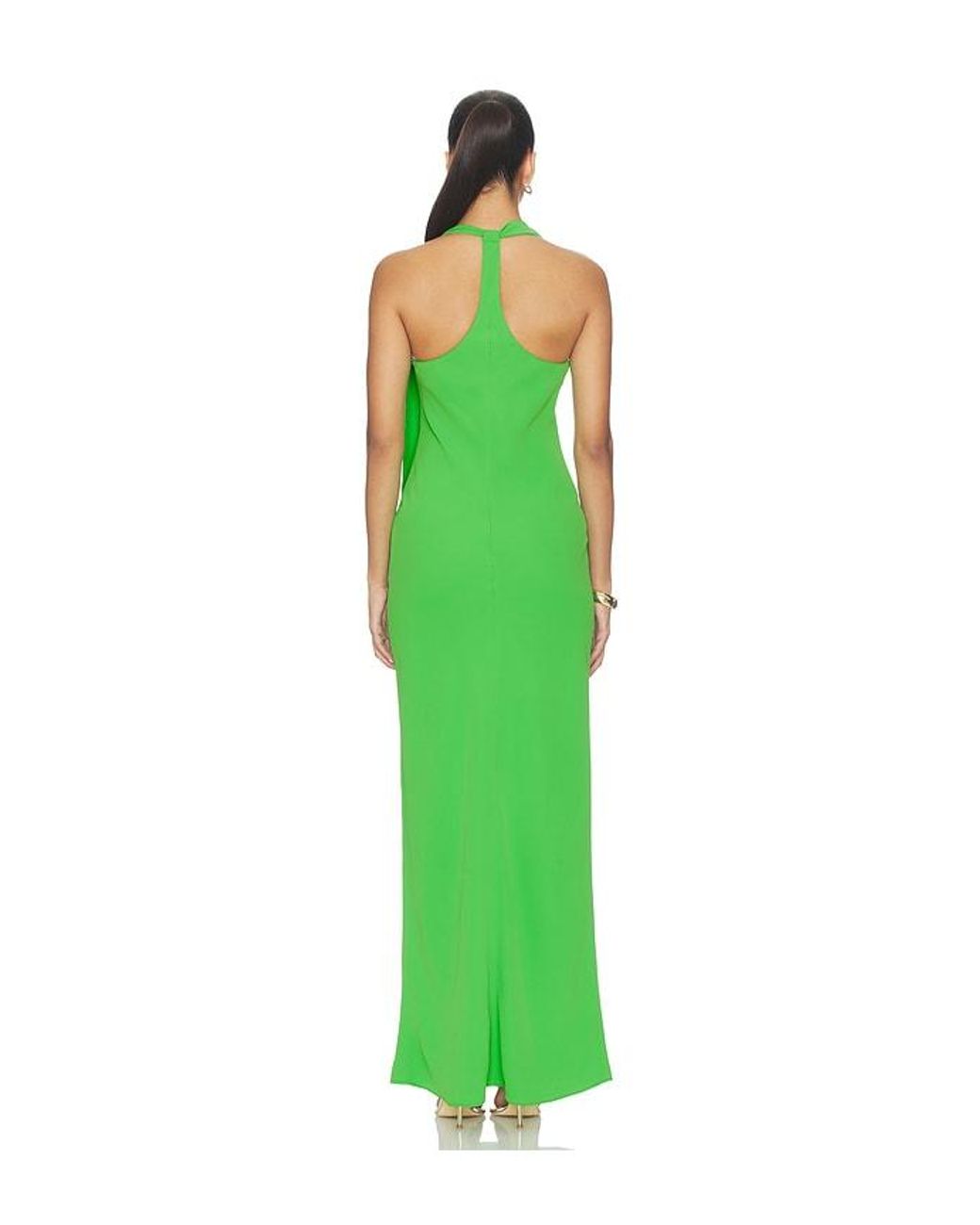 Amanda Uprichard Green Sonya Maxi Dress