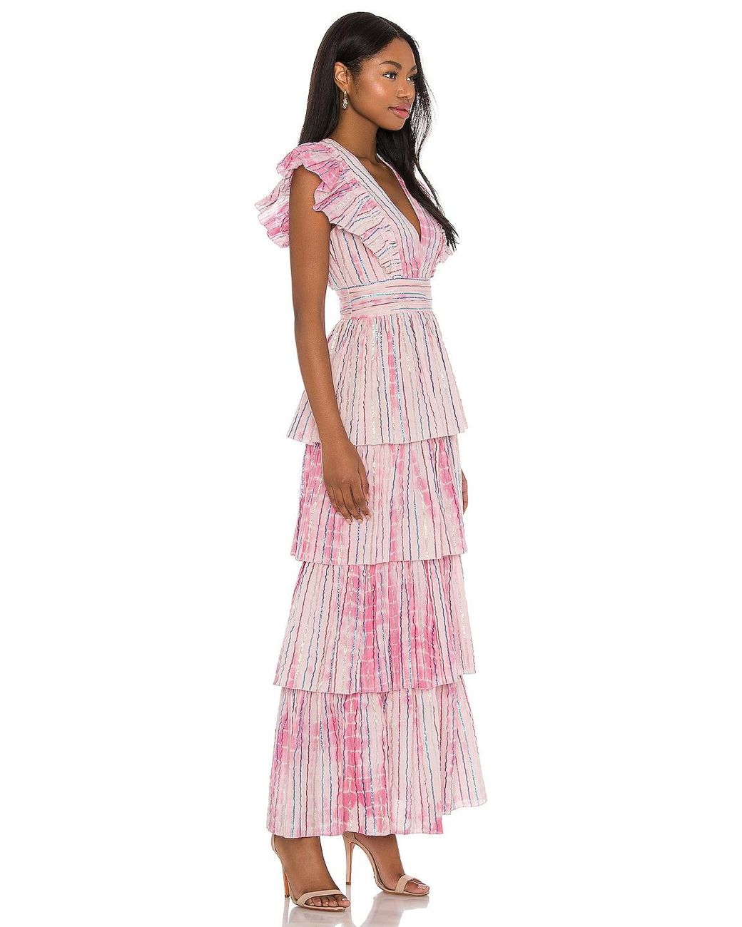 Saylor Stefania Maxi Dress in Pink | Lyst