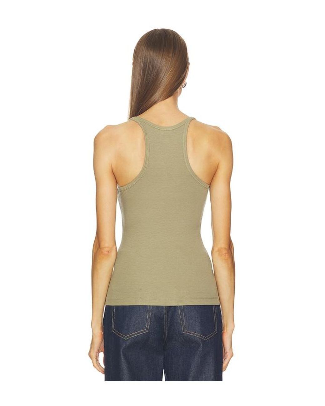 GRLFRND Blue Slim Racer Tank