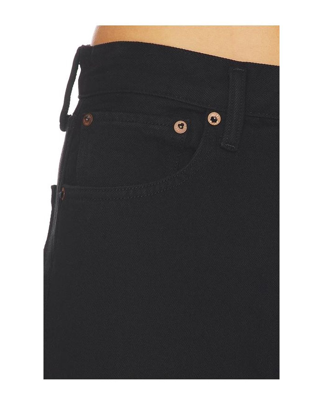 Agolde Black Big Cuff Jean