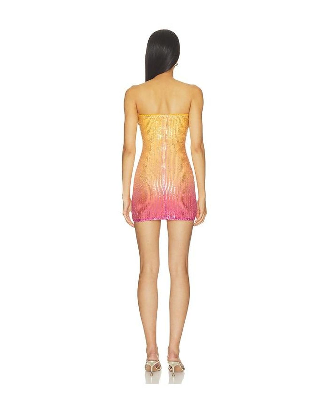superdown Multicolor Odezza Strapless Mini Dress