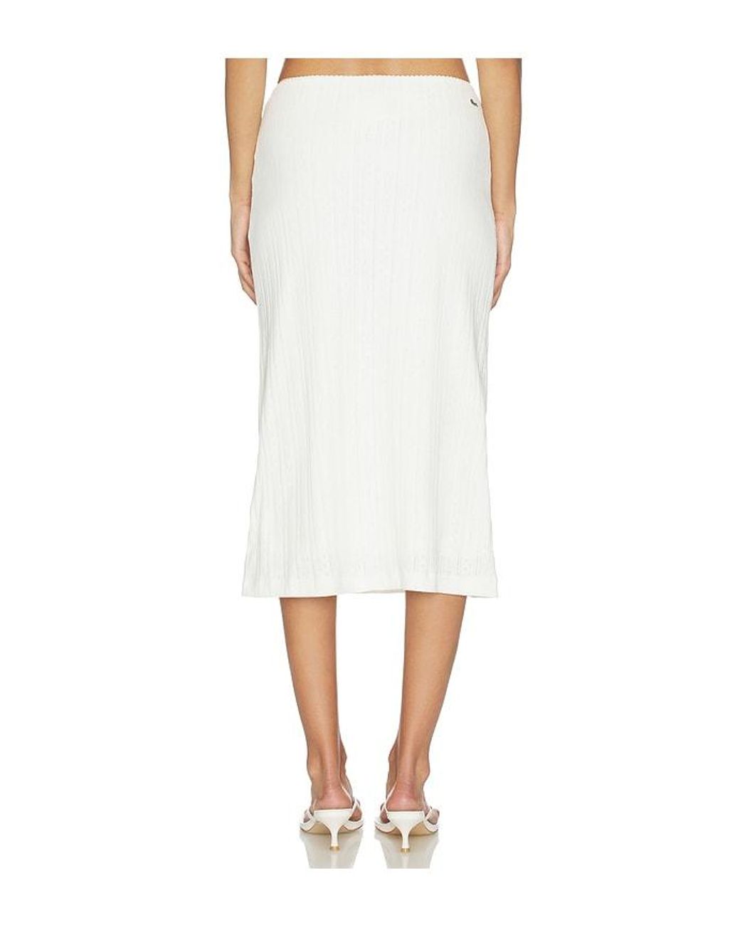 Lacoste White Pointelle Skirt