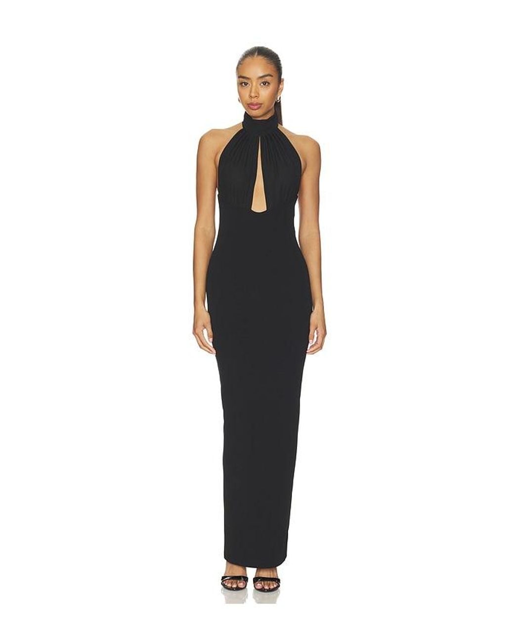 Nookie Black Martini Halter Gown