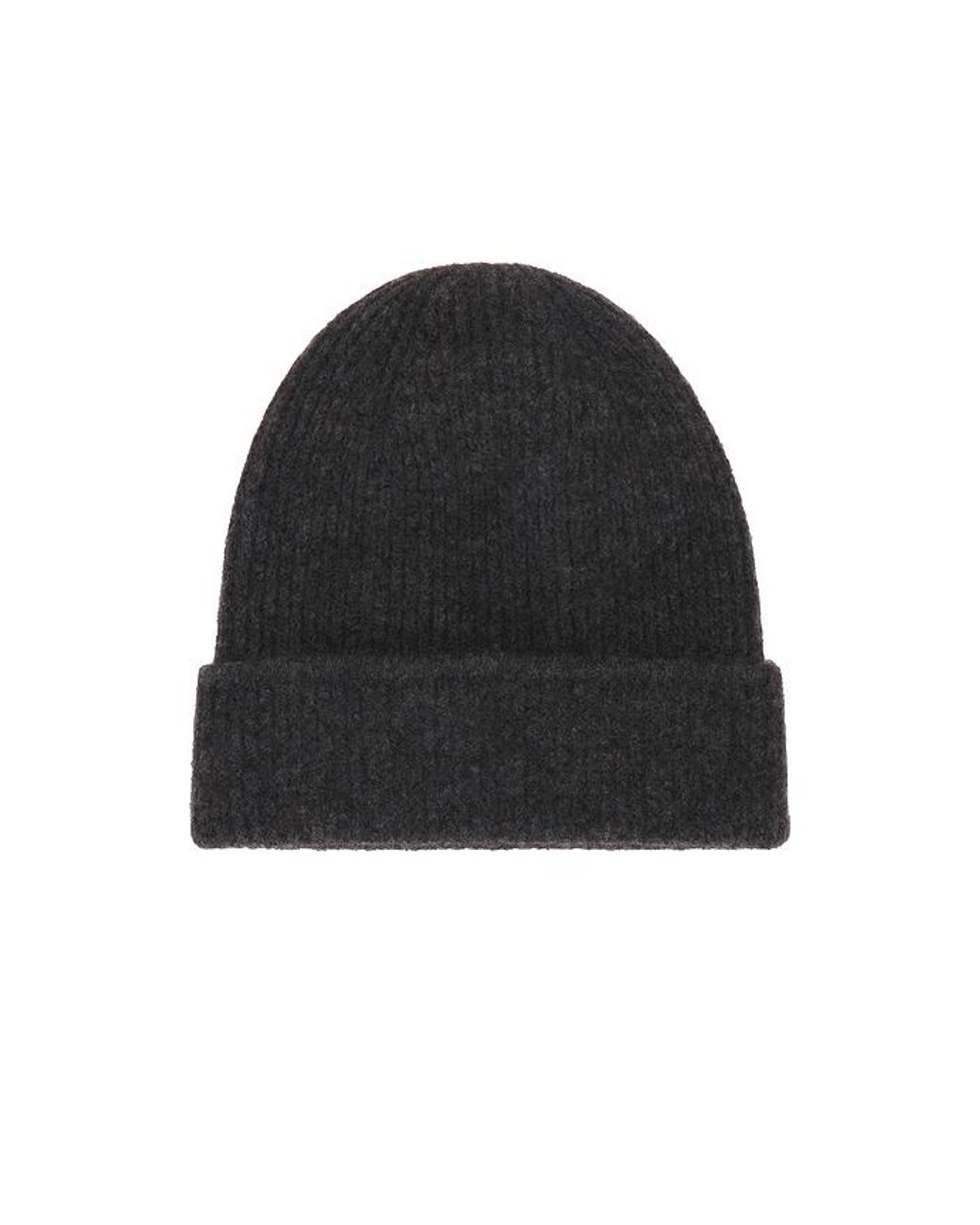 Theory Black Baby Yak Beanie for men