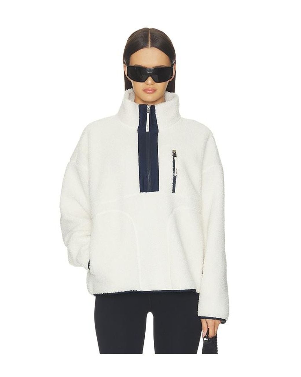 Splits59 White Reese Half Zip Pullover