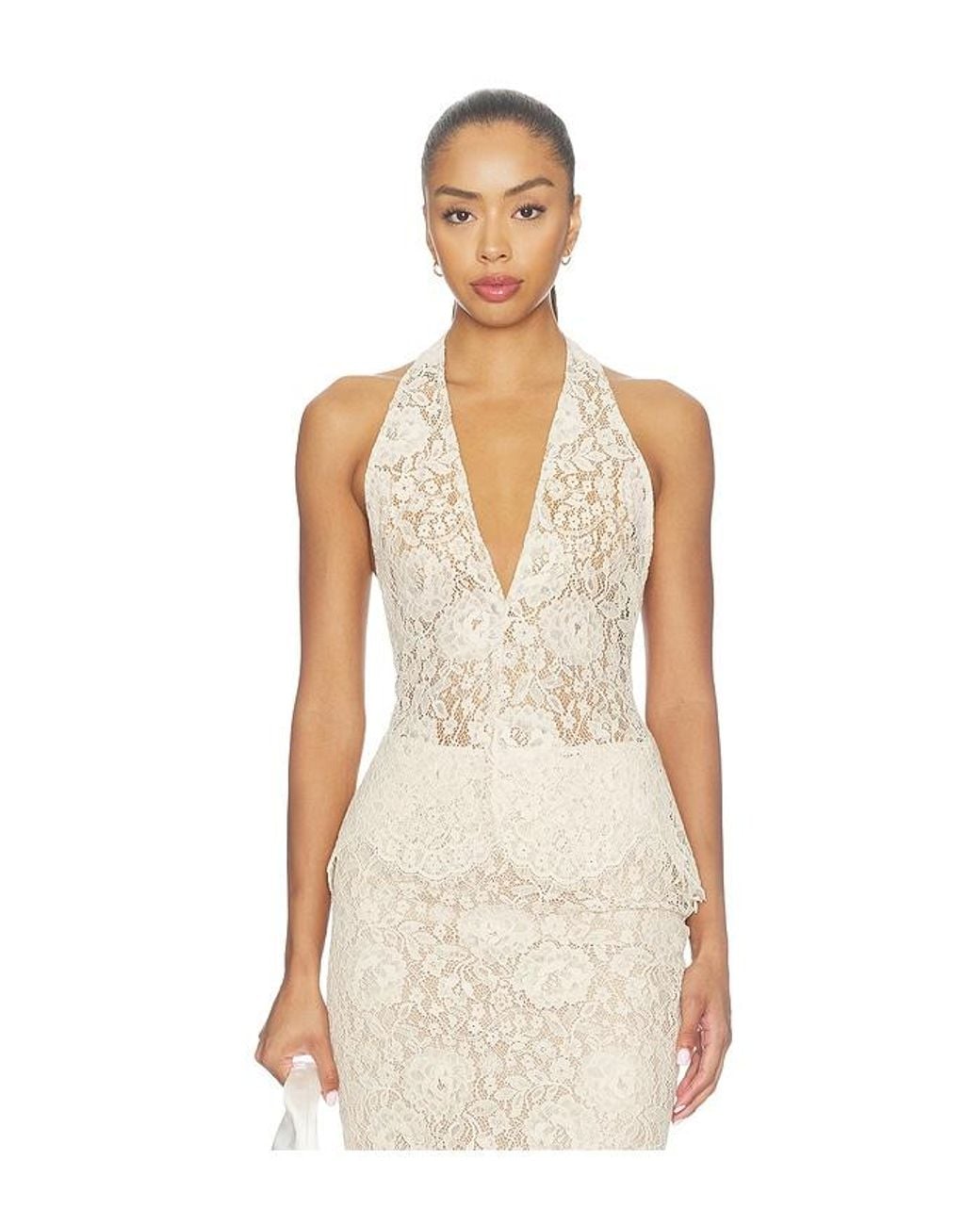 Lovers + Friends Natural Atlan Top